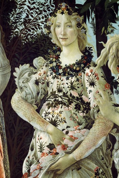 Primavera, ca. 1478 (detail) door Sandro Botticelli